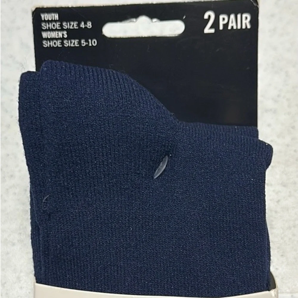 Louisville Slugger 2 Pair Navy Baseball Socks NWT